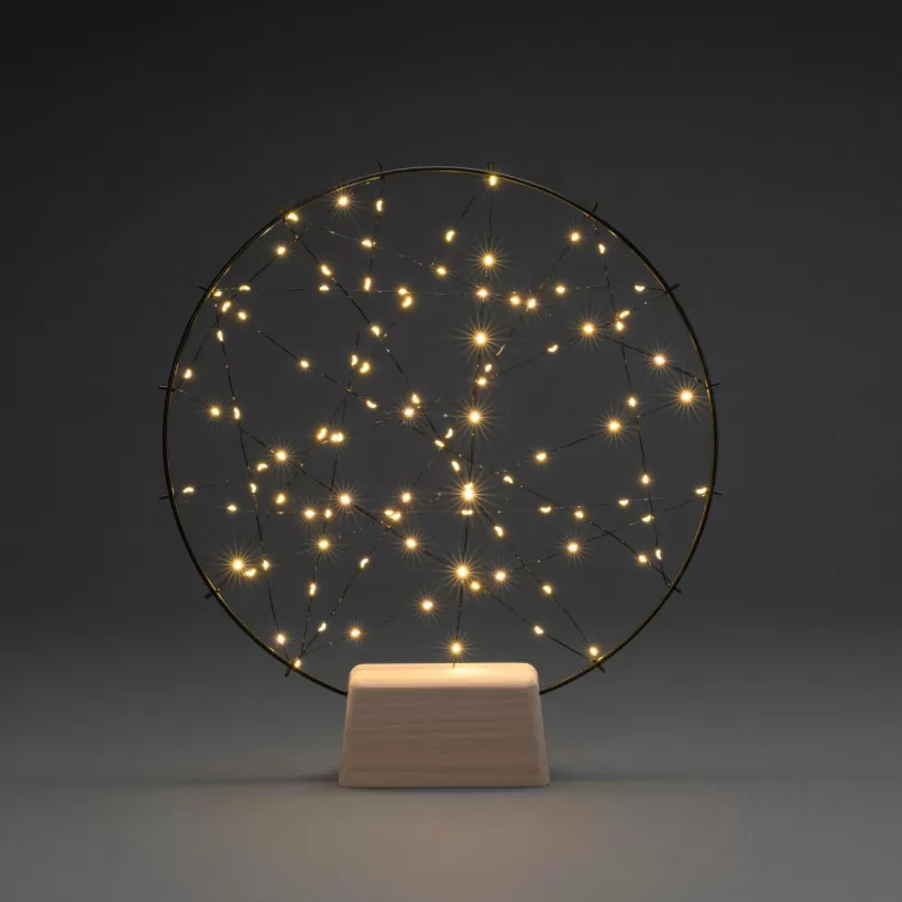 Jotex Julbelysning*Rund Metalldekoration 100 LED 39,5cm