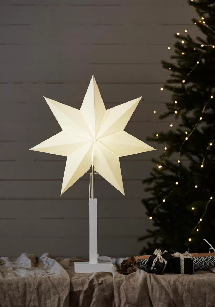 Jotex Julbelysning*Stjärna På Fot Karo 70 Cm
